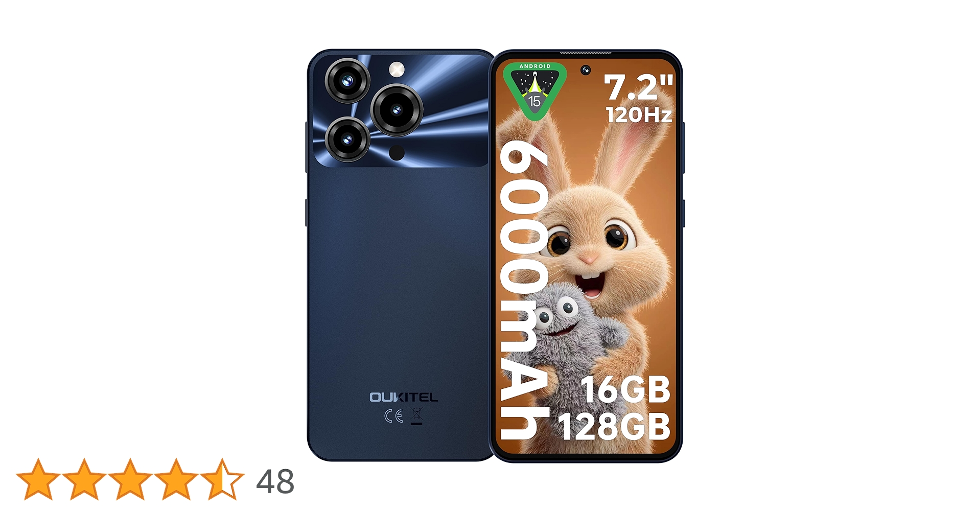 Amazon | [7.2 HD+ 大画面 SIMフリー スマホ 本体]OUKITEL C69 6000mAh